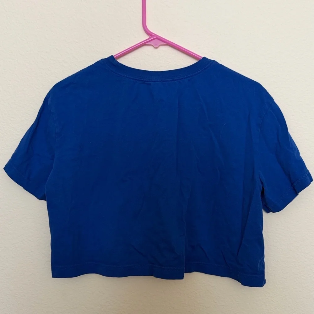 Nike Logo Graphic Cropped T Shirt
